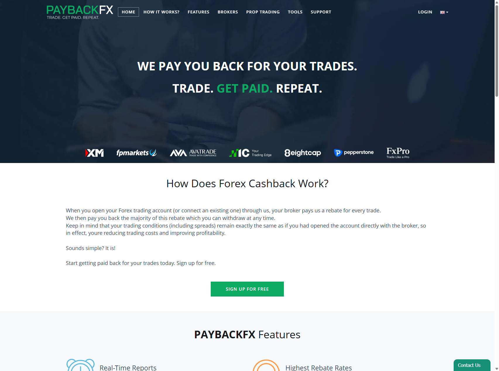 PaybackFX website preview